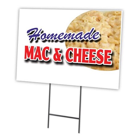Signmission Homemade Mac & Cheese Yard & Stake outdoor plastic coroplast window, C-1216 Homemade Mac & Cheese C-1216 Homemade Mac & Cheese